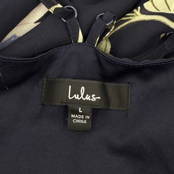 Lulus Dress Women Large Blue Floral Sleeveless Wrap Maxi Cottage Fairy Feminine - Picture 6 of 10